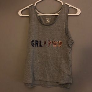 Gray Workout Tank Top.